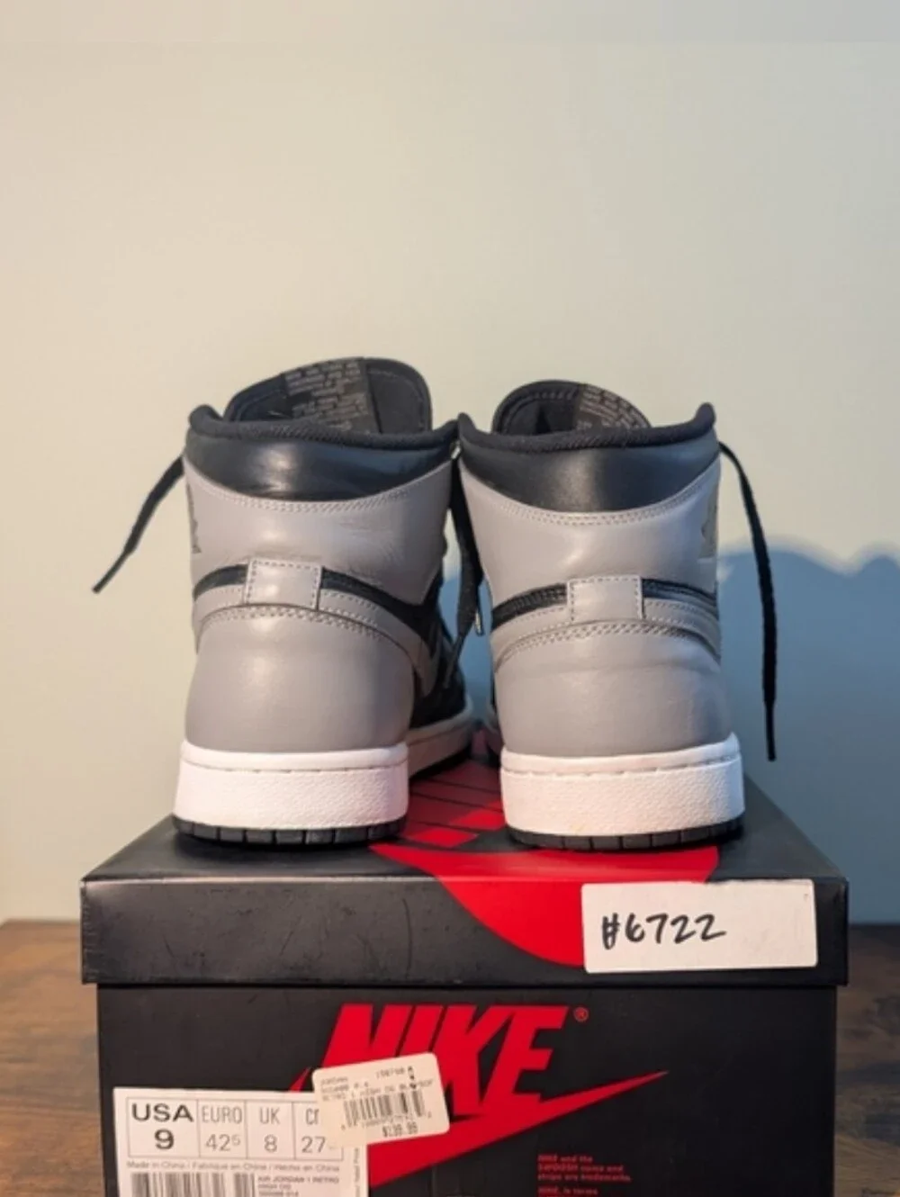 ​Nike Air Jordan 1 Retro High OG Shadow 2013 Size 9 (555088-014) w/ Box